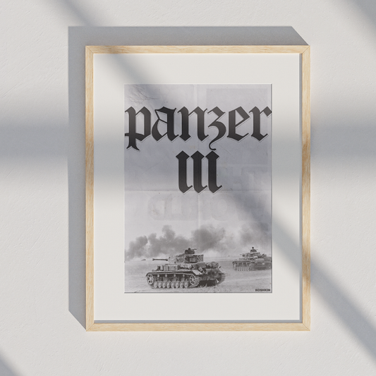 Póster con marco Panzer III