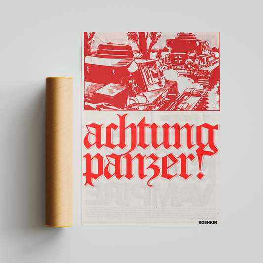 Póster Achtung panzer!